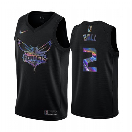 Maillot Homme Charlotte Hornets LaMelo Ball 2 Iridescent HWC Collection Swingman